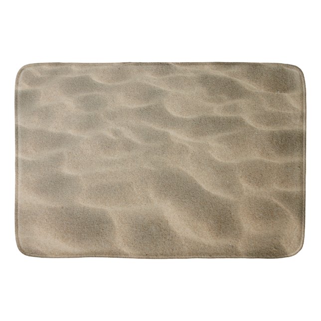 Realistic Soft Beach Sand Bath Mat (Front)