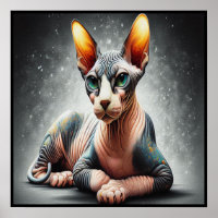 Realistic Sphynx Cat, Sphynx Hairless Cat Lover