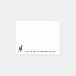 Realistic Standard Schnauzer Personalize Notes
