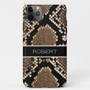 Realistic Textured Snake Skin Print iPhone 11 Pro Max Case