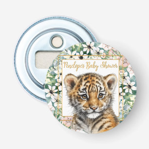 Realistic Tiger Cub Gender Neutral Baby Shower Bottle Opener