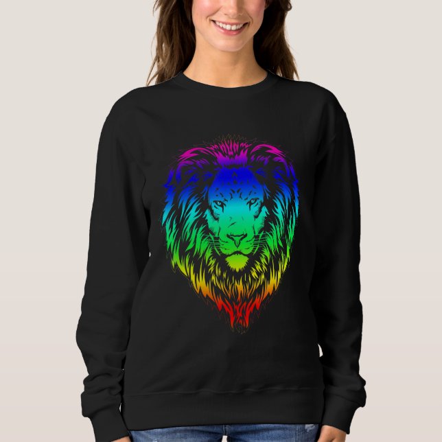 Realistic Tiger Head Skin Paw 8 Sweatshirt (Front)