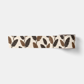 Realistic Tropical Banana Leaves Pattern Wrapping  Satin Ribbon