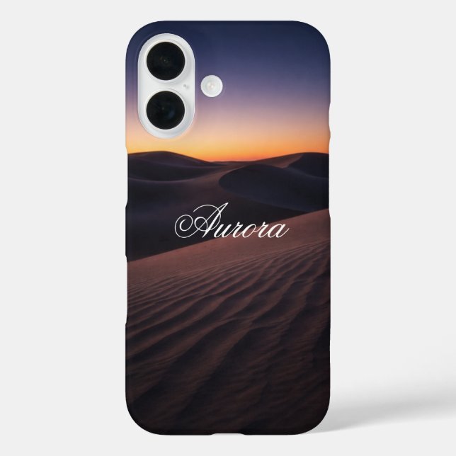 Realistic Twilight Desert Dunes Landscape  Case-Mate iPhone Case (Back)