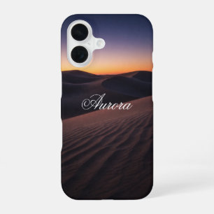 Realistic Twilight Desert Dunes Landscape iPhone 16 Case