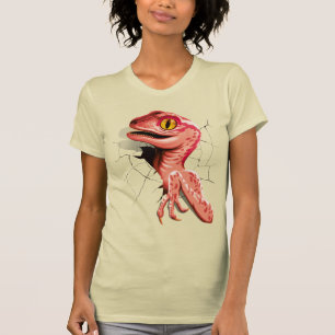 Realistic Velociraptor Dinosaur Hatching T-Shirt