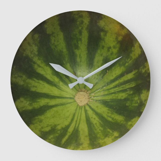 Realistic Watermelon Large Clock (Front)