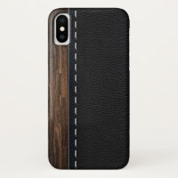 Realistic Wood and Stitched Leather Texture