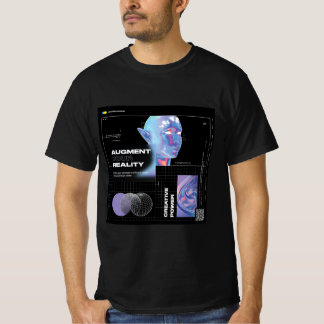 Réalité augmentée T-shirt noir basique