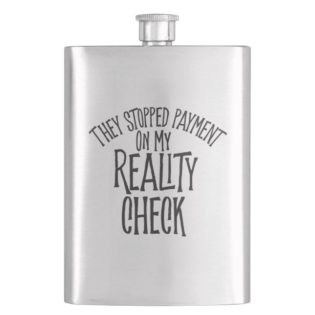 Reality Check Hip Flask (Front)