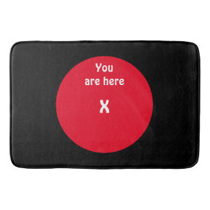 Reality Check You Are Here Bath Mat