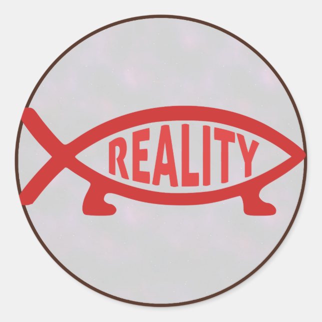 Reality Darwin Fish Stickers (Front)