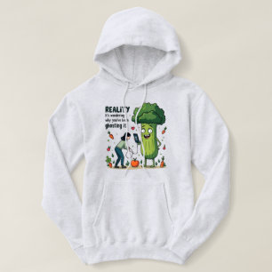 Reality Ghosting It Funny Digital Detox Veggie  Hoodie