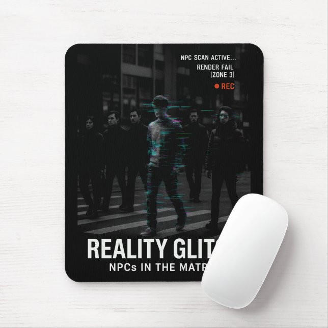 Reality Glitch - Render Fail [Zone 3] Mouse Pad (With Mouse)