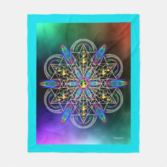 Reality Is Frequency Fleece Blanket (Front)