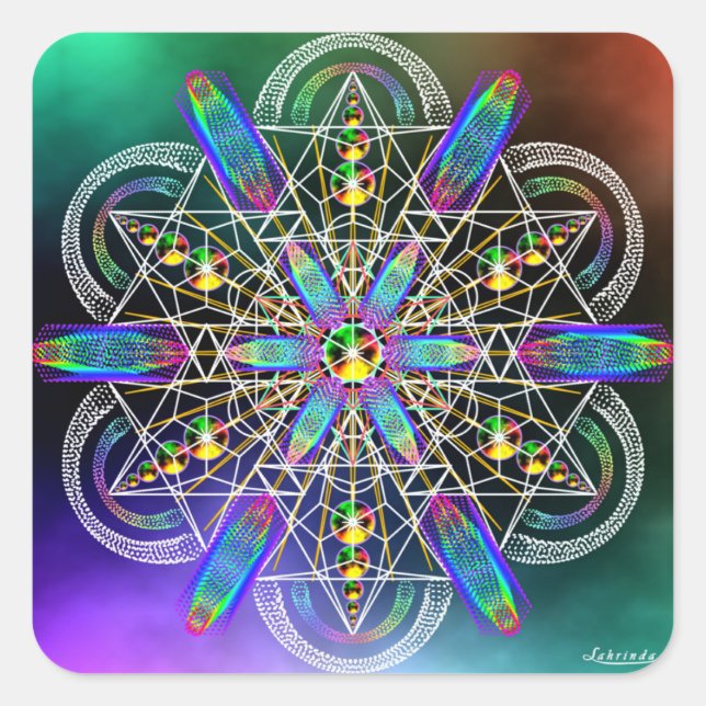 Reality Is Frequency Square Sticker (Front)