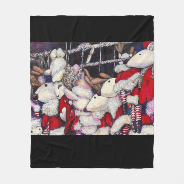 Reality on Vacation Fleece Blanket (Front)