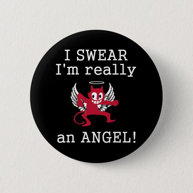 Really an Angel button (Front)