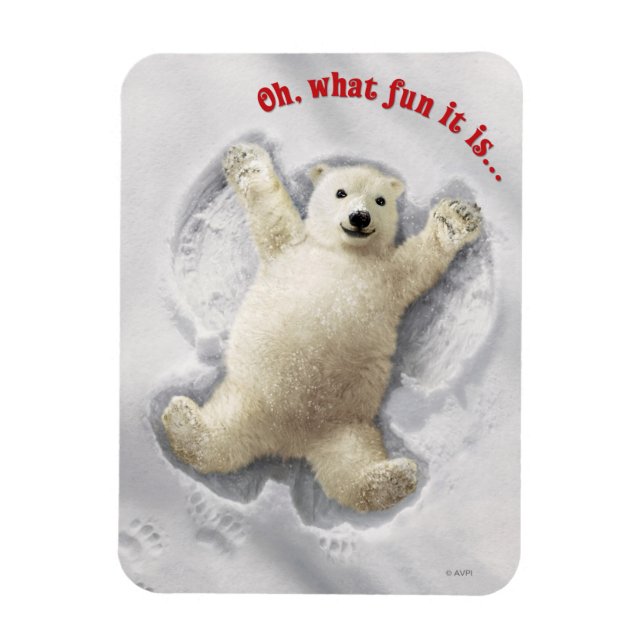Really Big Snow Angel Magnet (Vertical)