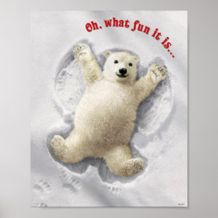 Really Big Snow Angel Poster