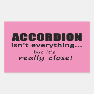 Really Close Accordion Rectangular Sticker