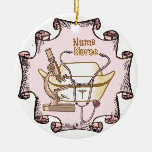 Really cool nurse  ceramic ornament