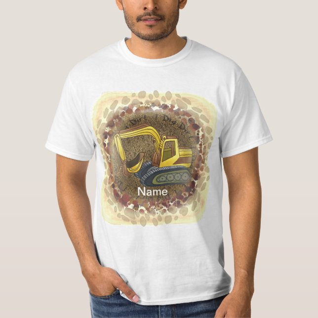 Really Dig Dirt bulldozer t-shirt  (Front)