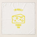 Really fondue you funny cheese pun jokes scarf<br><div class="desc">funny,  cool,  love,  cute,  jokes,  puns,  quotes,  sayings,  awesome,  illustration,  laugh,  graphic designs</div>
