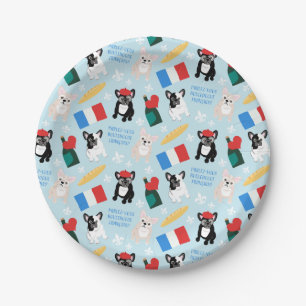 Really French Bulldogs Paper Plate