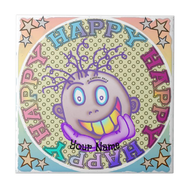 Really Happy Face Tile (Front)