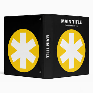 Really Important Asterisk - Amber with Black Binder