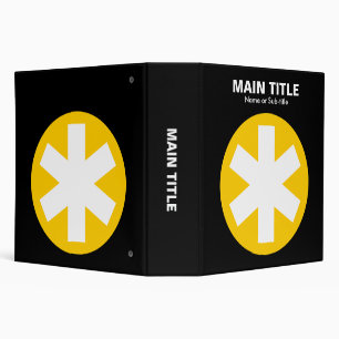 Really Important Asterisk - Amber with Black Binder