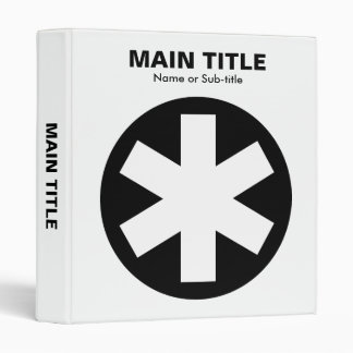 Really Important Asterisk - Black and White Binder