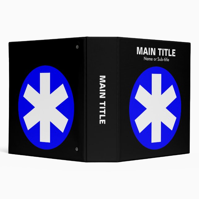 Really Important Asterisk - Blue with Black Binder (Background)
