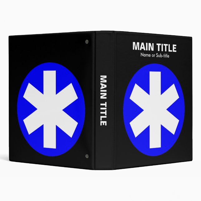 Really Important Asterisk - Blue with Black Binder (Background)