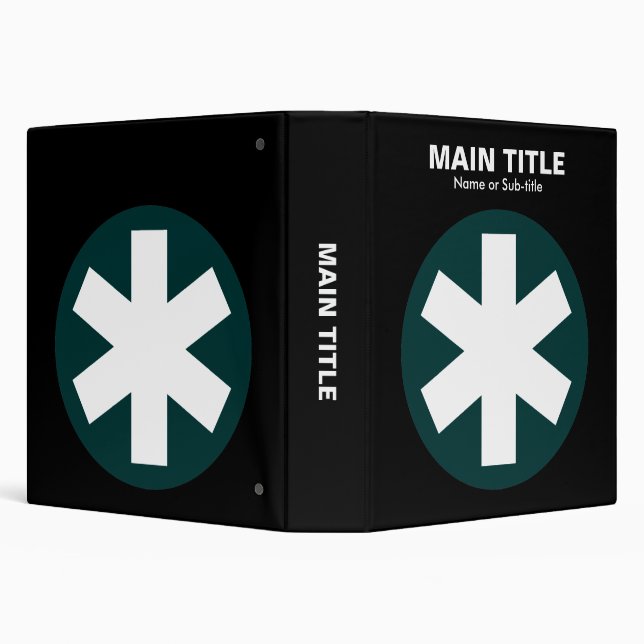 Really Important Asterisk - Dark Green with Black Binder (Background)