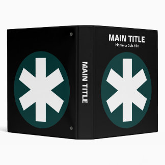 Really Important Asterisk - Dark Green with Black Binder
