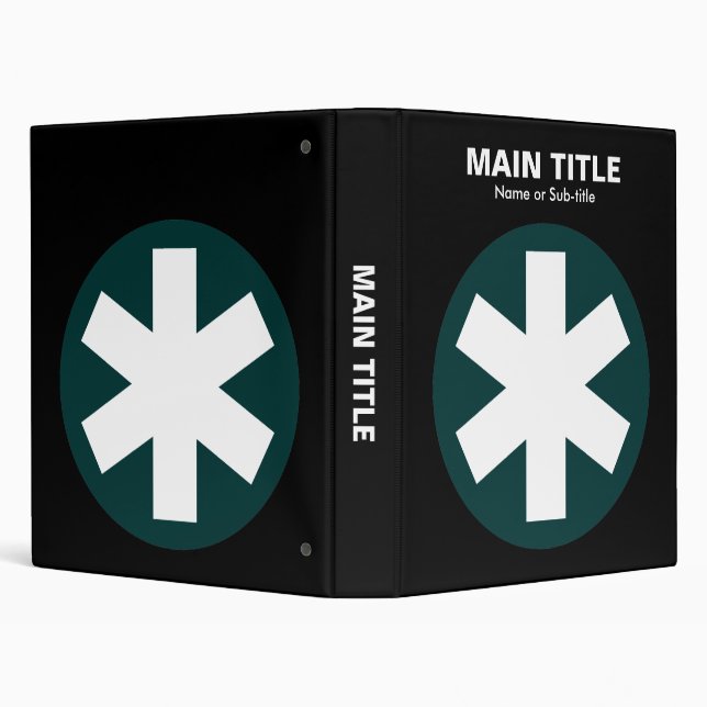 Really Important Asterisk - Dark Green with Black Binder (Background)