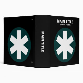 Really Important Asterisk - Dark Green with Black Binder