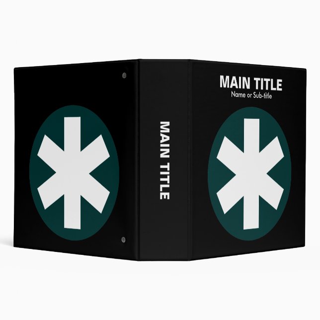 Really Important Asterisk - Dark Green with Black Binder (Background)