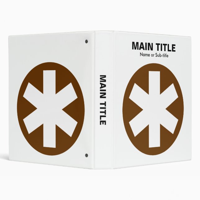 Really Important Asterisk - Deep Brown Binder (Background)