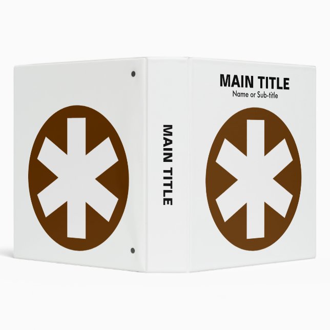 Really Important Asterisk - Deep Brown Binder (Background)