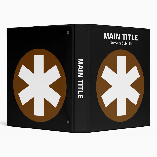Really Important Asterisk - Deep Brown with Black Binder (Background)
