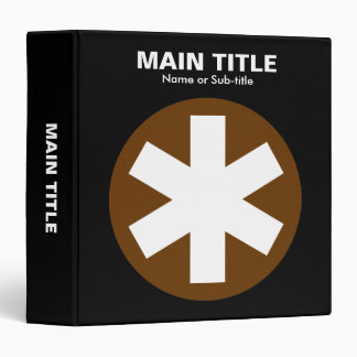 Really Important Asterisk - Deep Brown with Black Binder