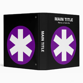 Really Important Asterisk - Deep Purple with Black Binder