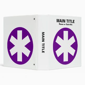 Really Important Asterisk - Deep Purple with Black Binder