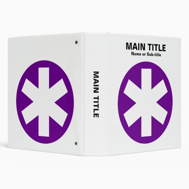 Really Important Asterisk - Deep Purple with Black Binder (Background)