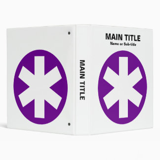 Really Important Asterisk - Deep Purple with Black Binder