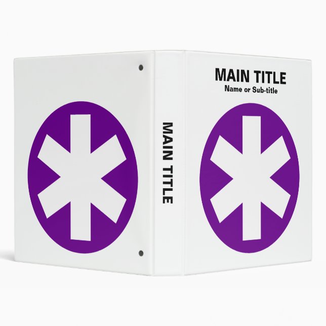 Really Important Asterisk - Deep Purple with Black Binder (Background)