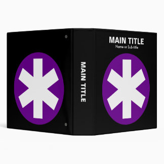Really Important Asterisk - Deep Purple with Black Binder